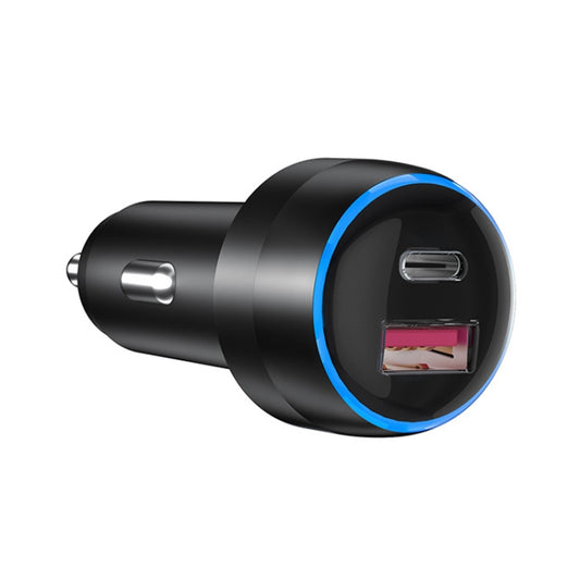 IBD355-1UC USB+Type-C/USB-C Dual Ports Mobile Phone Car Charger(QC3.0 18W+ PD 30W) - Car Charger by buy2fix | Online Shopping UK | buy2fix
