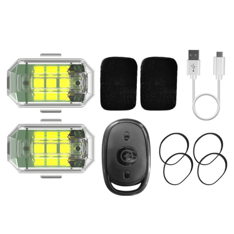 Remote Control LED Car Modified Electric Car Warning Tail Light, Specification: 2 Light +1 RC by buy2fix