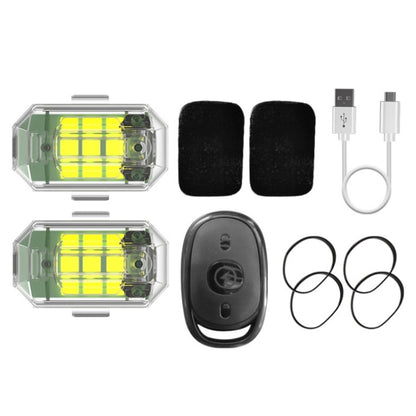Remote Control LED Car Modified Electric Car Warning Tail Light, Specification: 2 Light +1 RC by buy2fix