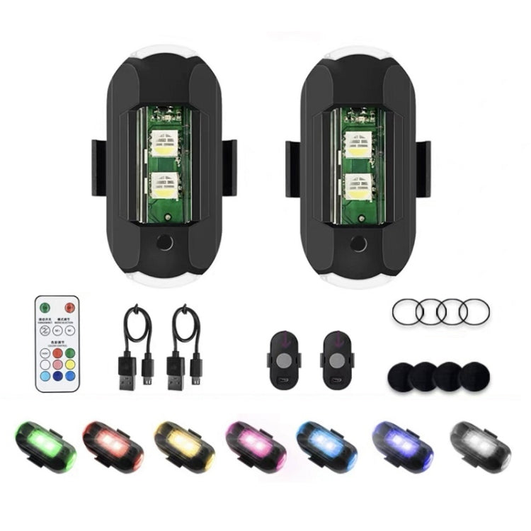Vibration Remote Control Induction Motorcycle Wireless Strong Magnetic Warning Flash Light, Specification: 2 Light +1 RC - Signal Lights by buy2fix | Online Shopping UK | buy2fix
