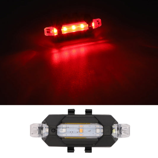 Motorcycle Bicycle Charging Strobe Decorative Warning Tail Light(Red Light) by buy2fix