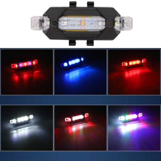 Motorcycle Bicycle Charging Strobe Decorative Warning Tail Light(Color Light) by buy2fix