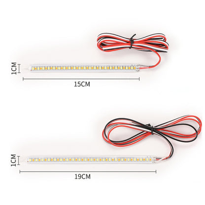 Car Rearview Mirror Decoration LED Streamer Turn Signal, Length： 14cm A Pair - Arrow Turn Lights by buy2fix | Online Shopping UK | buy2fix