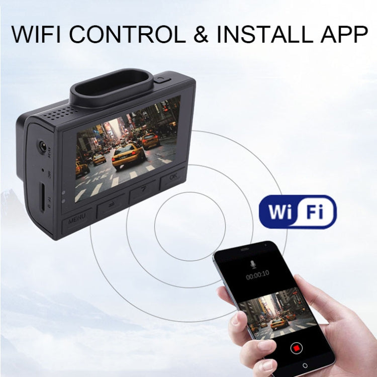 M200 44K HD Dual Recording Car Driving Recorder With WIFI+GPS Function by buy2fix