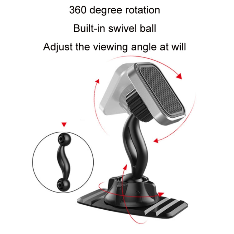 Car Center Console Paste Magnetic Mobile Phone Holder(Gray) by buy2fix