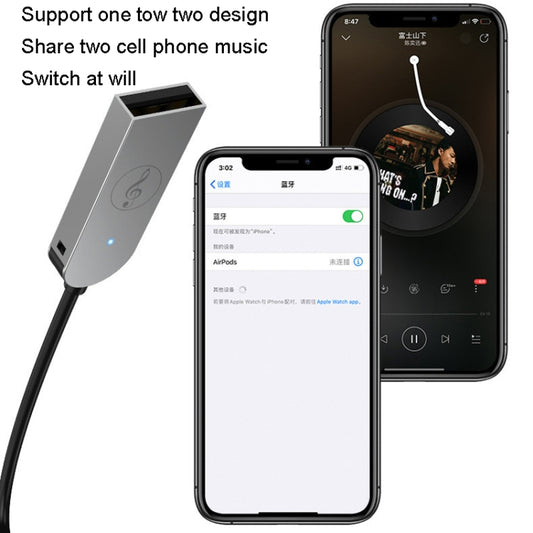 AUX Car Bluetooth Receiver Adapter 3.5mm Audio Receiver - Bluetooth Adapters by buy2fix | Online Shopping UK | buy2fix