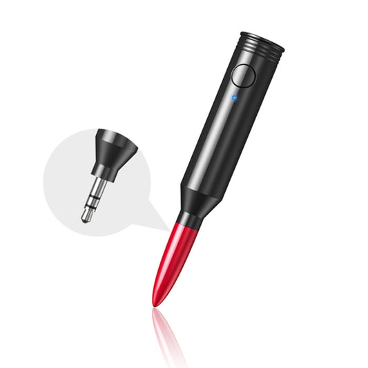 M416 Car Bluetooth Receiver Player Audio Receiver Adapter AUX Converter(Rose Red) - Bluetooth Adapters by buy2fix | Online Shopping UK | buy2fix