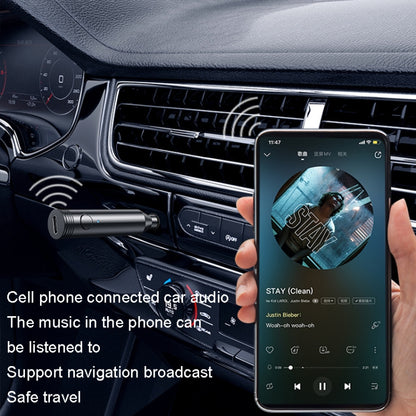 M416 Car Bluetooth Receiver Player Audio Receiver Adapter AUX Converter(Royal Blue) - Bluetooth Adapters by buy2fix | Online Shopping UK | buy2fix