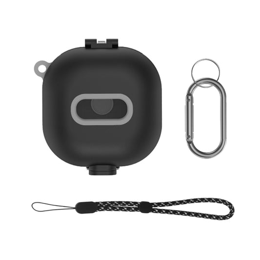 D10 For Samsung Galaxy Buds Live/Buds Pro/Buds 2 Shockproof Earphone Protective Cover Conjoined Switch(Black) - Samsung Earphone Case by buy2fix | Online Shopping UK | buy2fix