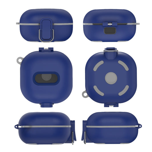 D10 For Samsung Galaxy Buds Live/Buds Pro/Buds 2 Shockproof Earphone Protective Cover Conjoined Switch(Blue) - Samsung Earphone Case by buy2fix | Online Shopping UK | buy2fix