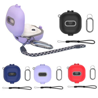 D10 For Samsung Galaxy Buds Live/Buds Pro/Buds 2 Shockproof Earphone Protective Cover Conjoined Switch(Purple) - Samsung Earphone Case by buy2fix | Online Shopping UK | buy2fix