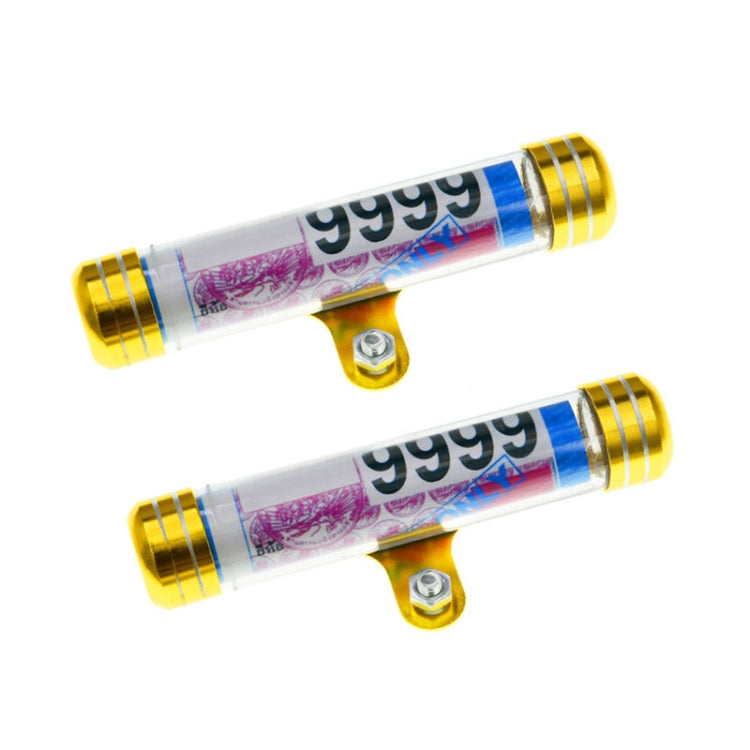 TF-2224 2pcs Multifunctional Waterproof Motorcycle Tax Bill Collection Tube(Gold) - Others by buy2fix | Online Shopping UK | buy2fix