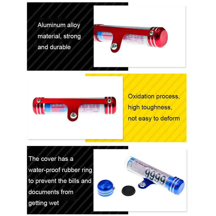 TF-2224 2pcs Multifunctional Waterproof Motorcycle Tax Bill Collection Tube(Gold) - Others by buy2fix | Online Shopping UK | buy2fix