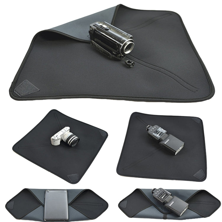 SLR Camera Bag Diving Material Lens Storage Bag, Size: 40x40cm(Black) by buy2fix