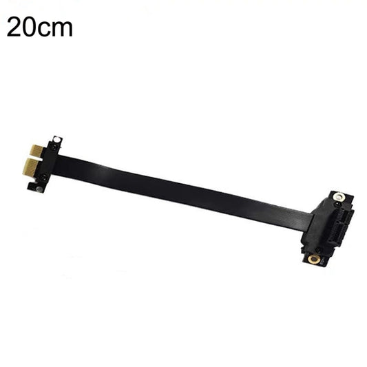 PCI-E 3.0 1X 180-degree Graphics Card Wireless Network Card Adapter Block Extension Cable, Length: 20cm by buy2fix