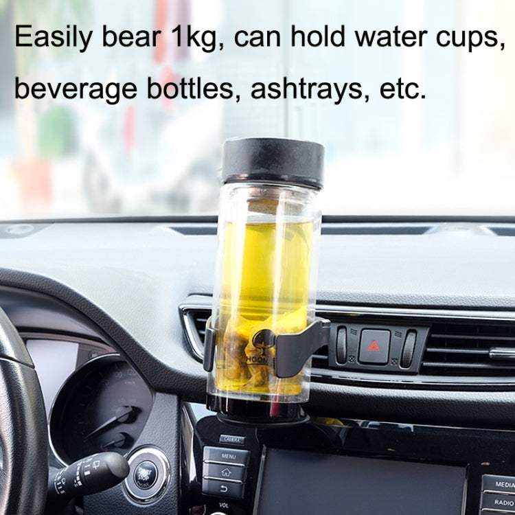 B1101 Car Water Cup Holder Multi-functional Air Conditioning Outlet Ashtray Fixing Bracket(Black) by buy2fix