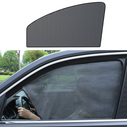 Car Sunshade Magnetic Iron Reflective Mesh Gauze Sunscreen Heat Insulation Sunshade Baffle(Front Window Co-driving) by buy2fix