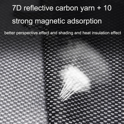 Car Sunshade Magnetic Iron Reflective Mesh Gauze Sunscreen Heat Insulation Sunshade Baffle(Rear Window Square) by buy2fix