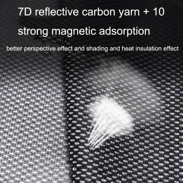 Car Sunshade Magnetic Iron Reflective Mesh Gauze Sunscreen Heat Insulation Sunshade Baffle(Front Window Driving) by buy2fix