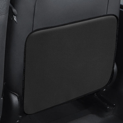 Car Seat Back Children Anti-kick Pad Back Rear Anti-dirty Universal Leather Protection Pad Storage Bag Half Pack Version (Black) by buy2fix