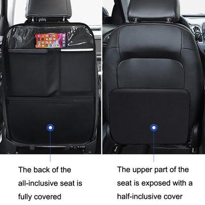 Car Seat Back Children Anti-kick Pad Back Rear Anti-dirty Universal Leather Protection Pad Storage Bag Half Pack Version (Wine Red) by buy2fix