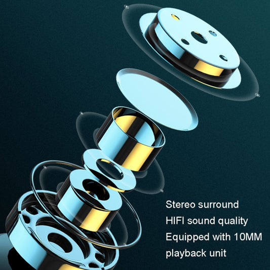 M-800 Left and Right Rotation Business Stereo Bluetooth Earphone(Blue) by buy2fix