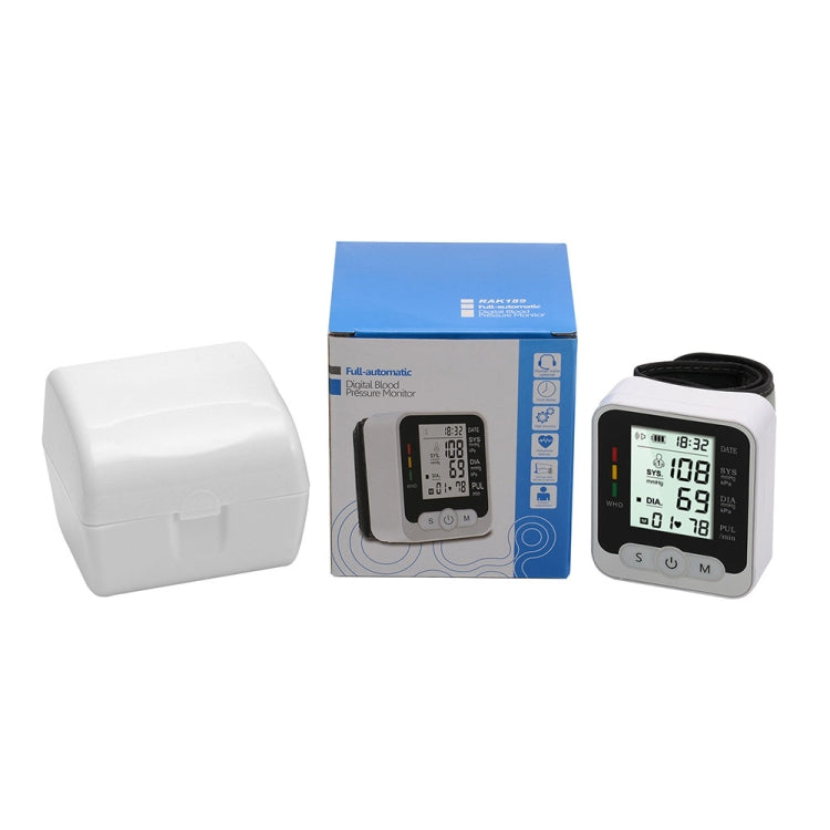 RAK189 Household Electronic Blood Pressure Measuring Device Wrist Sphygmomanometer without Voice - Sphygmomanometer by buy2fix | Online Shopping UK | buy2fix