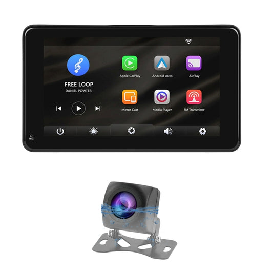 A3135 7 Inches HD Wired Smart Screen With Wireless CarPlay + Android Auto + Android With Camera - Car MP3 & MP4 & MP5 by buy2fix | Online Shopping UK | buy2fix