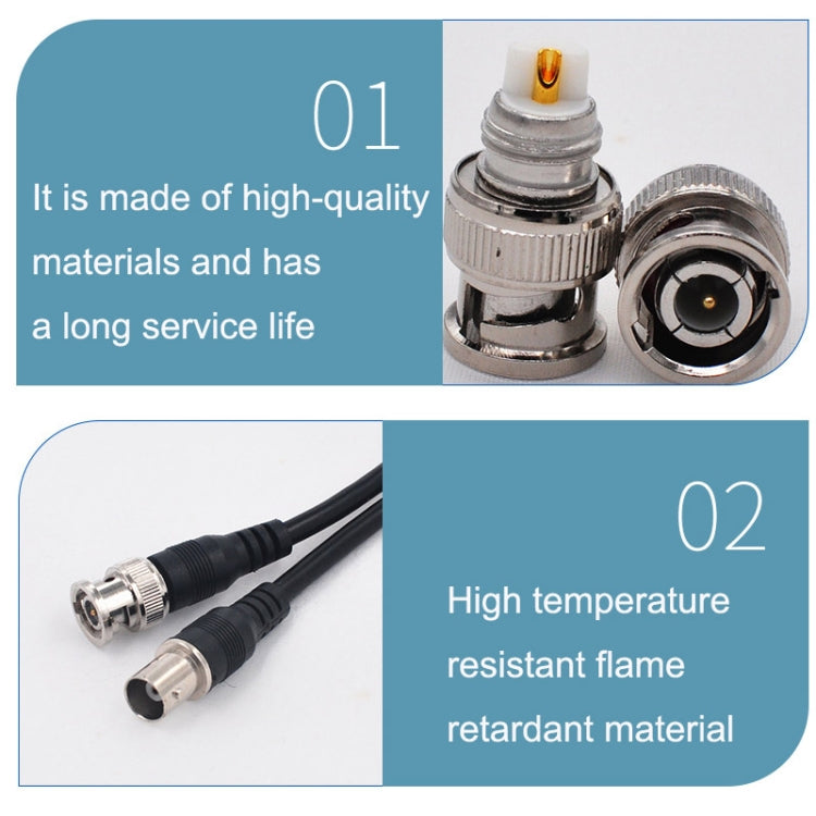 BNC Male To Female Connection Cable Full Copper HD Video Coaxial Cable, Length: 1.5m - Cable by buy2fix | Online Shopping UK | buy2fix