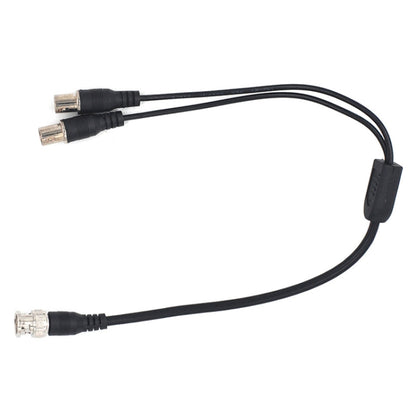 SZ015 BNC Male To 2xFemal Communication Cables VCR Coaxial Video Cable, Cable Length:0.42m(Black) - Cable by buy2fix | Online Shopping UK | buy2fix