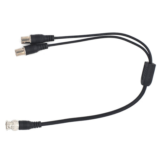 SZ015 BNC Male To 2xFemal Communication Cables VCR Coaxial Video Cable, Cable Length:0.42m(Black) - Cable by buy2fix | Online Shopping UK | buy2fix