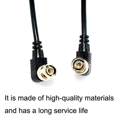 BNC Male to Male Elbow Audio and Video Cable Coaxial Cable, Length: 2m - Cable by buy2fix | Online Shopping UK | buy2fix