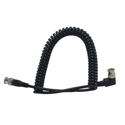 BNC Male Straight Head To Elbow Head Coaxial Spring Cable Video Cable Audio Signal Source Wire(2m) - Cable by buy2fix | Online Shopping UK | buy2fix