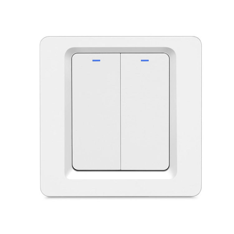Tuya ZigBee Smart Single-fire Zero-fire Sharing Switch Phone Control Voice Panel EU Plug, Spec: 2 Buttons - Smart Switch by buy2fix | Online Shopping UK | buy2fix