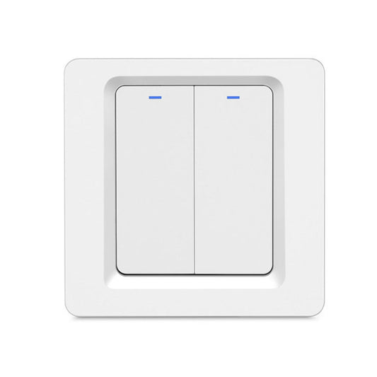 Tuya ZigBee Smart Single-fire Zero-fire Sharing Switch Phone Control Voice Panel EU Plug, Spec: 2 Buttons - Smart Switch by buy2fix | Online Shopping UK | buy2fix