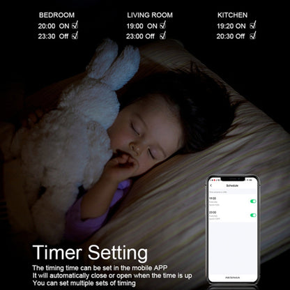 Tuya ZigBee Smart Single-fire Zero-fire Sharing Switch Phone Control Voice Panel EU Plug, Spec: 2 Buttons - Smart Switch by buy2fix | Online Shopping UK | buy2fix