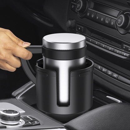 2 in 1 Car Center Console Water Cup Holder Multi-purpose Storage Box(Black) by buy2fix