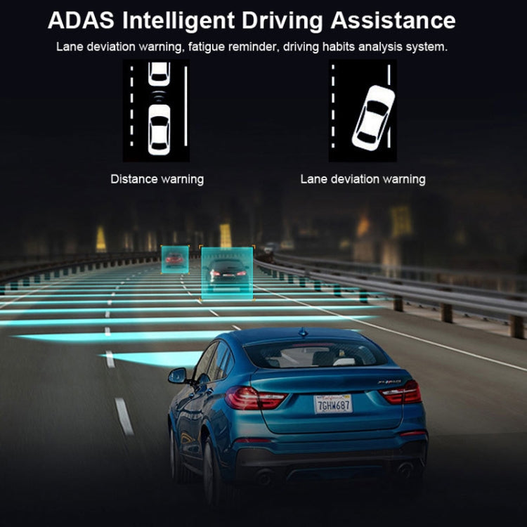 L601 HD Night Vision Electronics Dog Reversing Image Driving Recorder, Style: Standard Version(Double Recorded) by buy2fix