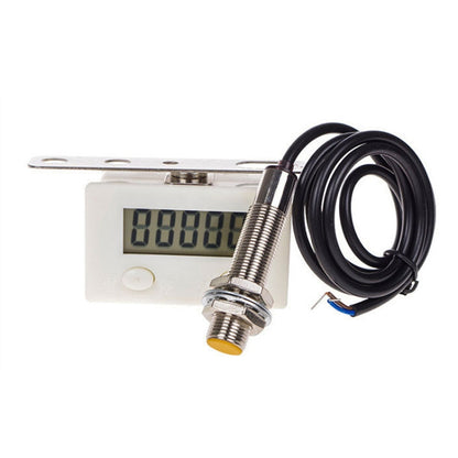 5 Display Electronic Digital Counter Industrial Magnetic Sensor Switch Punch Counter ,Spec: With Nickel-plated Copper Sensor - Measuring Tools by buy2fix | Online Shopping UK | buy2fix
