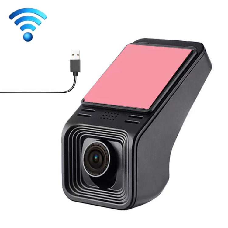 M8 Hidden Driving Recorder WiFi Phone Connecting Car Parking Monitoring 1080P HD Recorder(Without Button+USB Long Line) by buy2fix