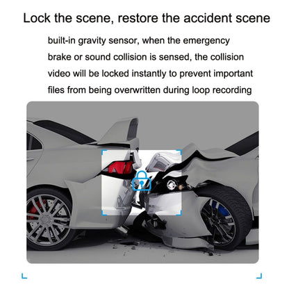 M8 Hidden Driving Recorder WiFi Phone Connecting Car Parking Monitoring 1080P HD Recorder(With Button+Parking Monitoring Line) by buy2fix