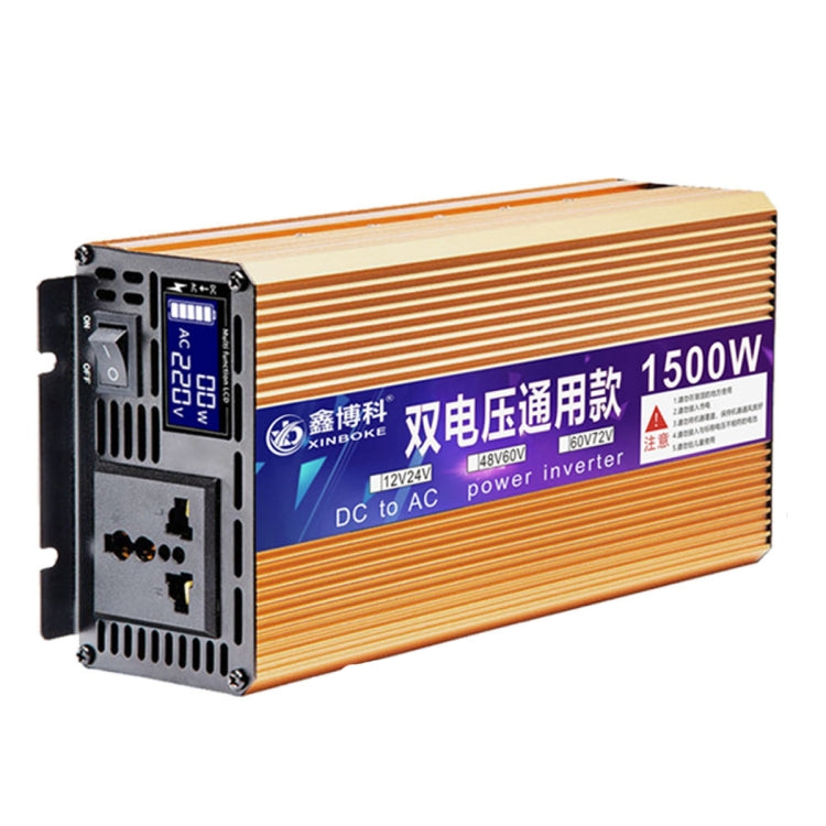 XINBOKE Universal Positive Wave Car Inverter Home Solar Inverter 12V/24V 1500W To 220V 700W - Modified Square Wave by buy2fix | Online Shopping UK | buy2fix