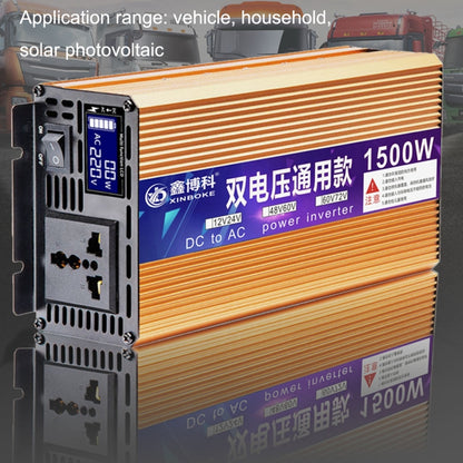XINBOKE Universal Positive Wave Car Inverter Home Solar Inverter 12V/24V 1500W To 220V 700W - Modified Square Wave by buy2fix | Online Shopping UK | buy2fix