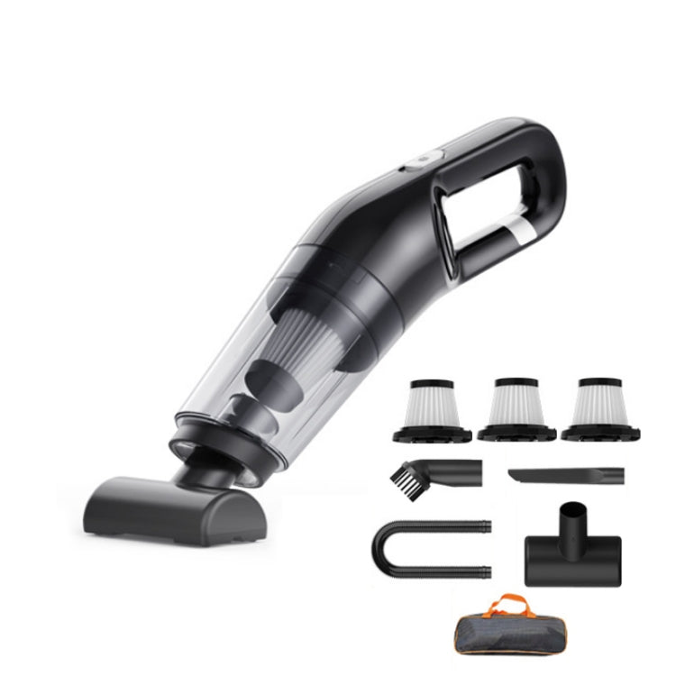 Car Wireless Charging High Power Handheld Vacuum Cleaner Black Luxury - Vacuum Cleaner by buy2fix | Online Shopping UK | buy2fix