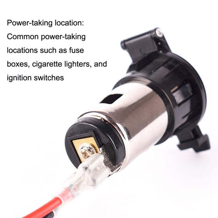 Car Cigarette Lighter Socket Waterproof Power Supply 120W/250W Modification 12/24V Cigarette Lighter Mother Seat - Cigar Socket by buy2fix | Online Shopping UK | buy2fix