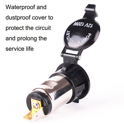 Car Cigarette Lighter Socket Waterproof Power Supply 120W/250W Modification 12/24V Cigarette Lighter Mother Seat - Cigar Socket by buy2fix | Online Shopping UK | buy2fix
