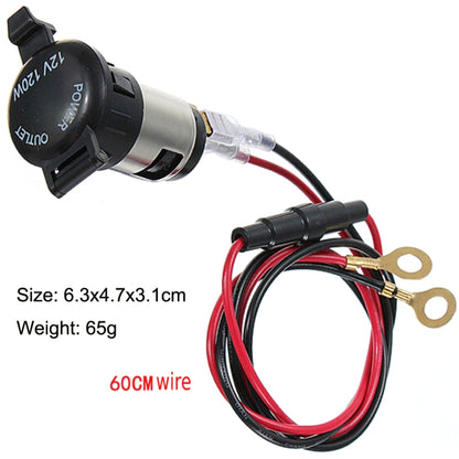 Car Cigarette Lighter Socket Waterproof Power Supply 120W/250W Modification 12/24V Cigarette Lighter Mother Seat - Cigar Socket by buy2fix | Online Shopping UK | buy2fix