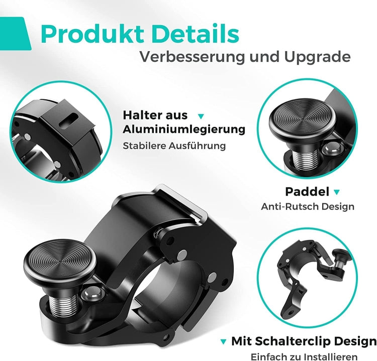 100dB Aluminium Alloy Mini Bicycle Bell Bicycle Horn for 22-24 mm Handlebar(Black) by buy2fix