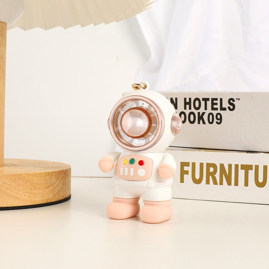 6092 Cartoon Astronaut Fan With Lanyard Portable Mini USB Charging Fan(Pink) - Electric Fans by buy2fix | Online Shopping UK | buy2fix