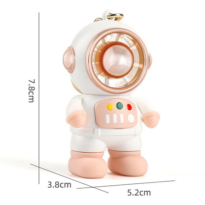 6092 Cartoon Astronaut Fan With Lanyard Portable Mini USB Charging Fan(Light Blue) - Electric Fans by buy2fix | Online Shopping UK | buy2fix